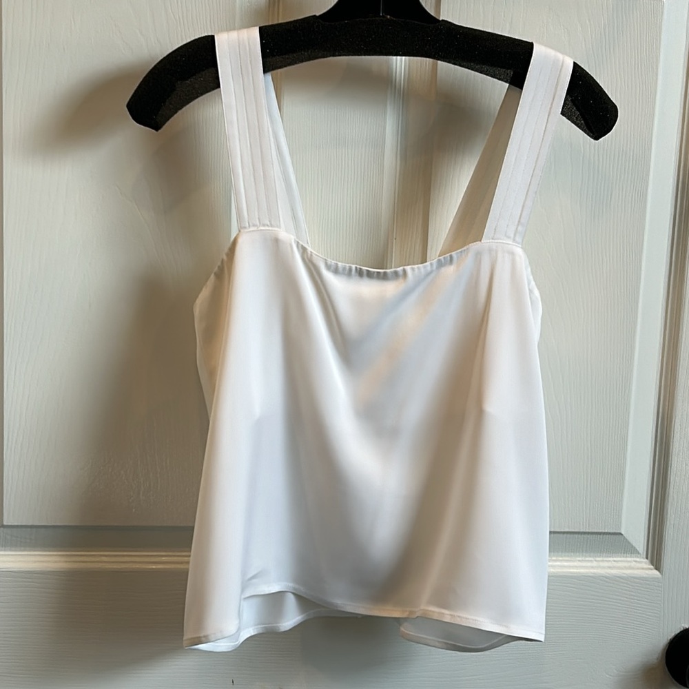 Karina Grimaldi Awada Solid White Top - Picture 10 of 12